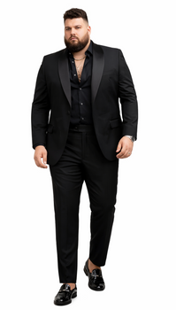 Black Prom Tuxedo - Wedding Suit - Groom Tuxedo Suit - Image 5