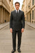 Black/PS Stripe Pinstripe Double Breasted Suits Super 140s Tetron~Rayon premier quality italian fabric
