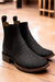 Black Python Print Short Cowboy Boots