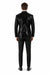 Sequin Blazer Mens Black Regular Fit Sequined 2 Buttons Shawl Lapel Blazer Matching Bow Tie