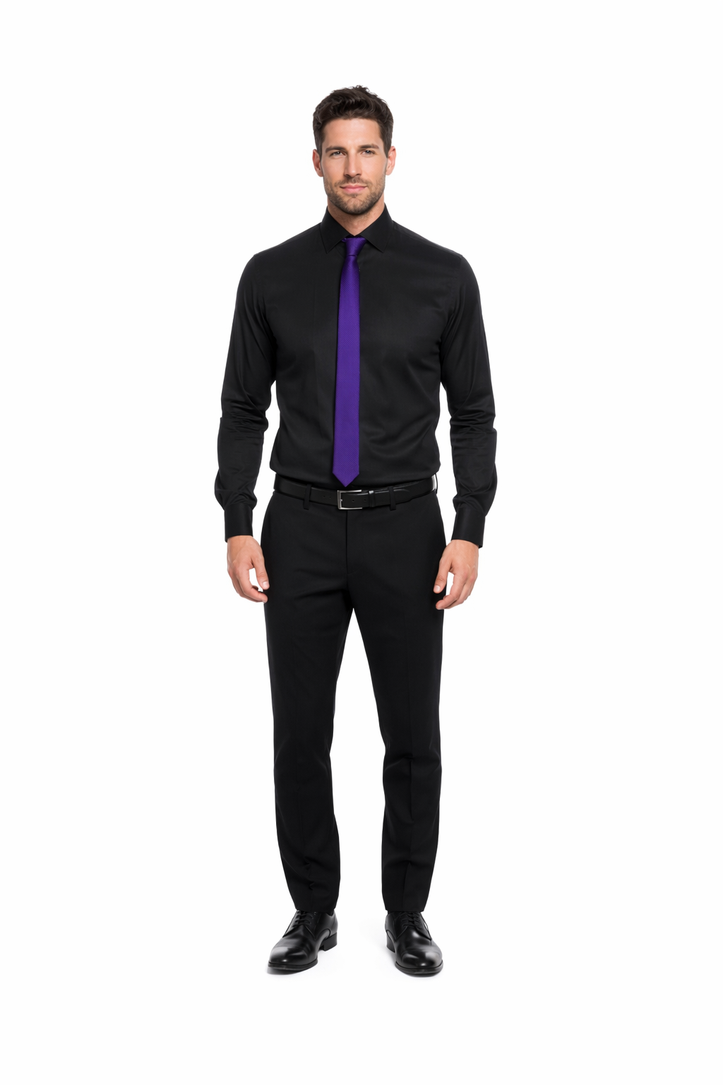 Black Shirt Purple Tie for Every Occasion