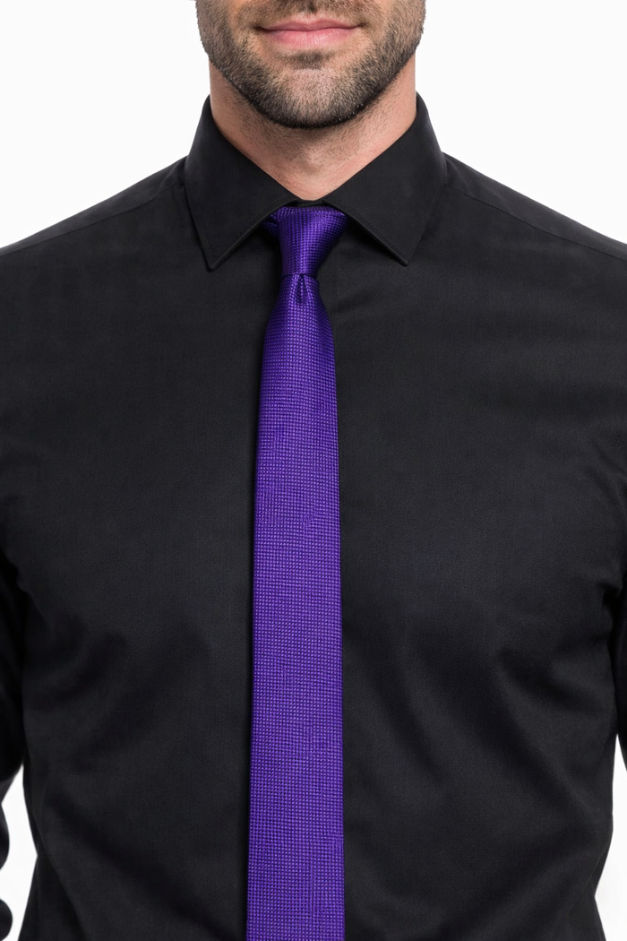 Black Shirt Purple Tie for Every Occasion - Image 6