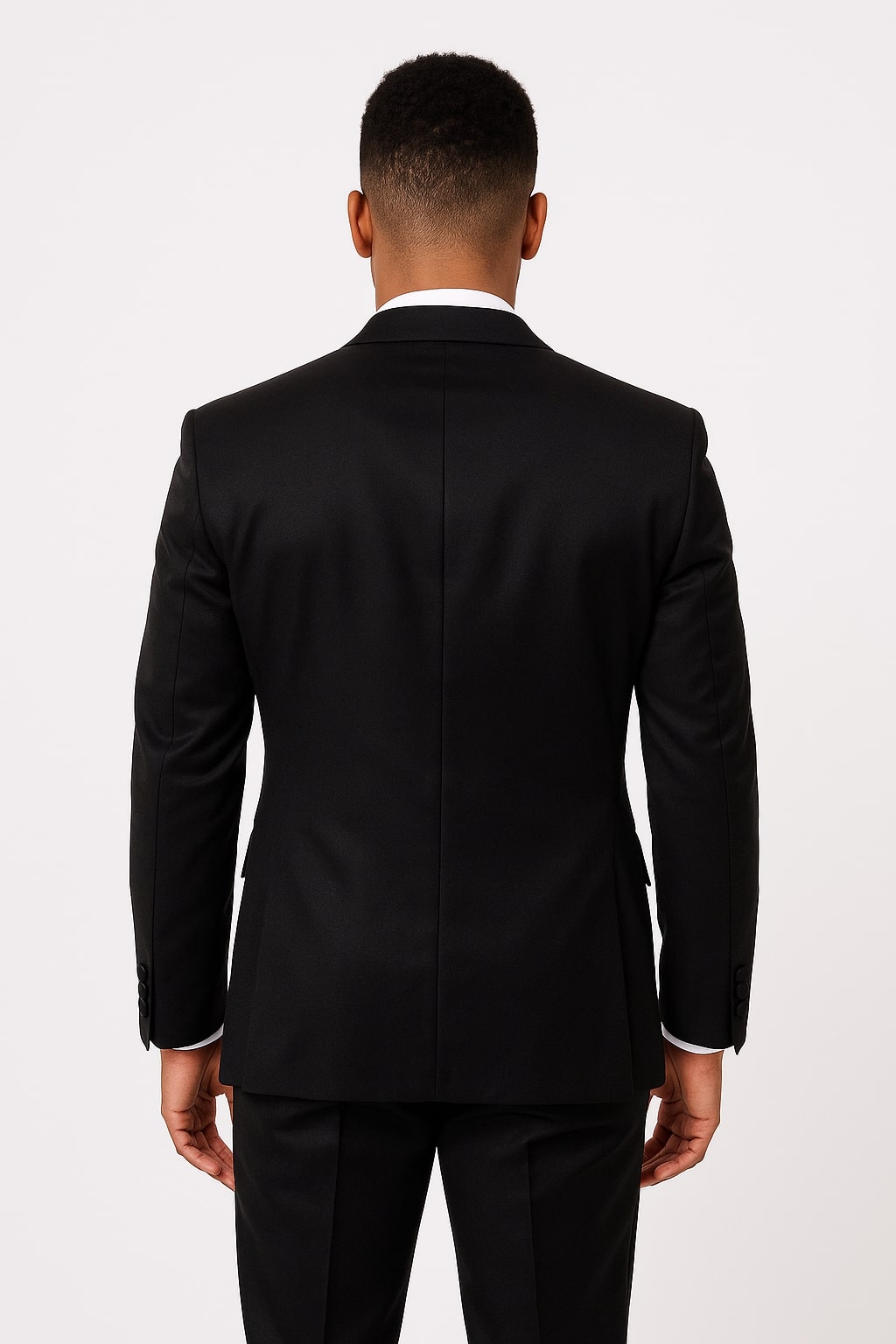 Black Satin Tuxedo Set – 4-Piece Style for Weddings & Proms - Image 3
