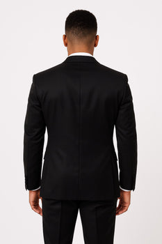 Black Satin Tuxedo Set – 4-Piece Style for Weddings & Proms - Image 3