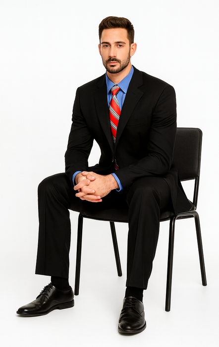 Black Super 150'S Wool Men's Cheap Priced Business Suits Clearance Sale Available In 2 Or 3 Buttons Style Regular Classic Cut Vented