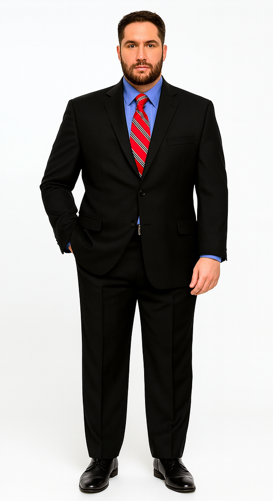 Black Super 150'S Wool Men's Cheap Priced Business Suits Clearance Sale Available In 2 Or 3 Buttons Style Regular Classic Cut Vented - Image 6