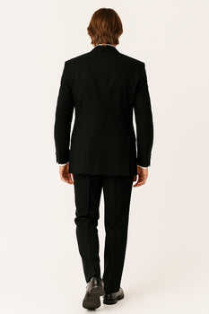 Package Deal High Quality 2-Button  Side Vented Super 120's Tuxedo + White Shirt+White Tie+White Vest