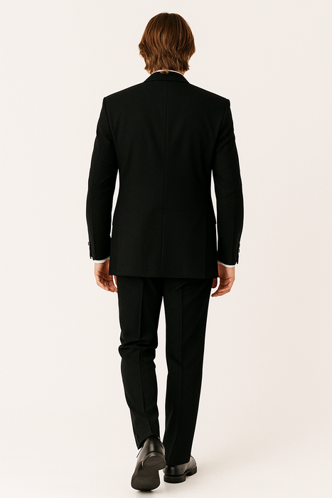 Package Deal High Quality 2-Button  Side Vented Super 120's Tuxedo + White Shirt+White Tie+White Vest