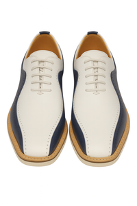 Stylish Two-Tone Brogue Oxford