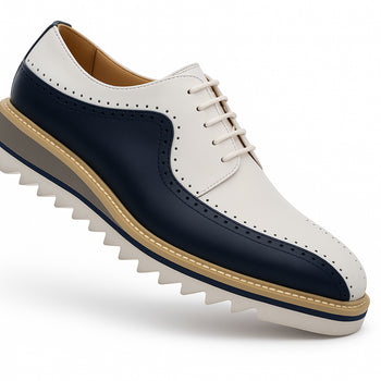 Carrucci Stylish Two-Tone Brogue Oxford