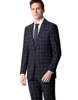 Linen Suit - Mens Summer Suits in Blue - Beach Wedding