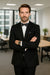Wool Suit - Italian Made Business Suit by Statement Men's 2 Piece 100% Wool Modern Fit Suit - Subtle Texture