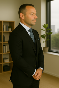 Wool Suit - Italian Made Business Suit by Statement Men's 3 Piece 100% Wool Fashion Suit - Bold Colors