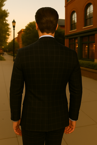 Wool Suit - Italian Made Business Suit by Statement Men's 3 Piece 100% Wool Fashion Suit - Modern Fit