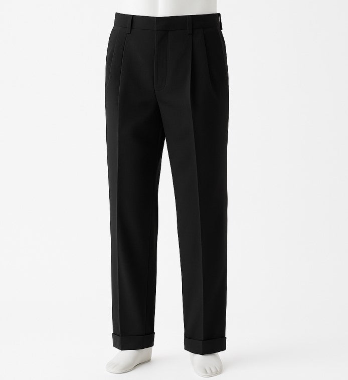 Mens Pleated Pants - Classic Style