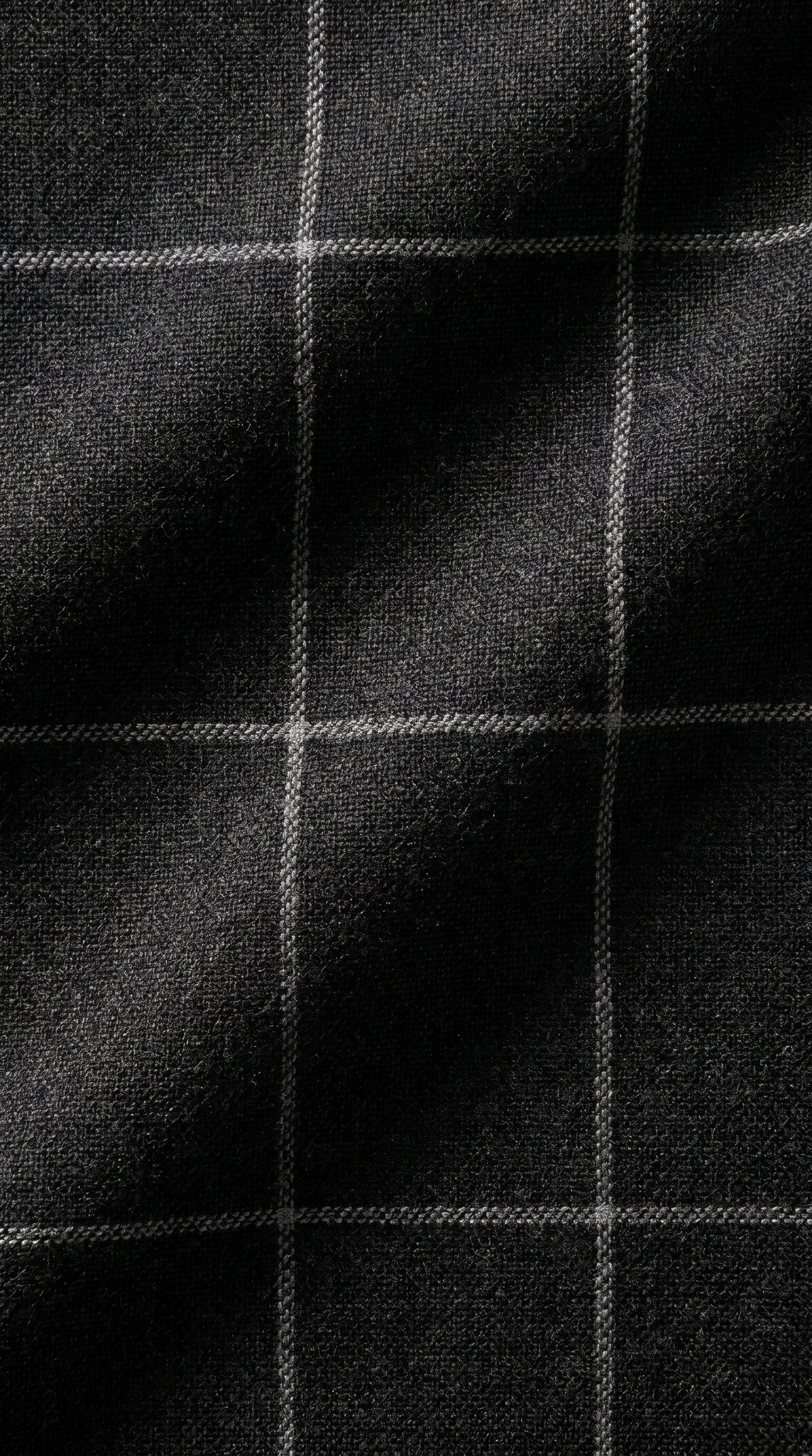 Men’s Black Windowpane Plaid 3 Piece Suit, 1920s Inspired Formal Dress Suit