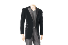 Black Men's Big And Tall Blazers Velvet Clearance Cheap Priced Blazer / Sport Coat