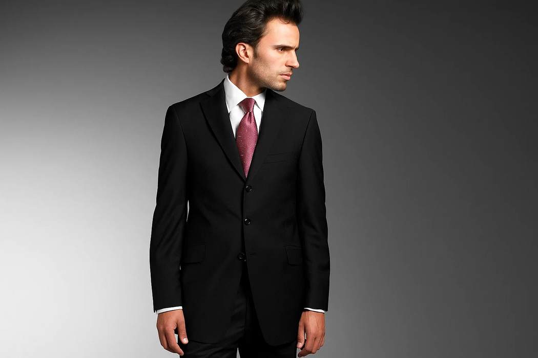 The Essential And Ever-Stylish Black Cheap Priced Business Suits Clearance Sale In A Fine 140'S For A Quality Look Available In 2 Or 3 Buttons Style Regular Classic Cut