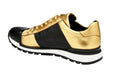 Belvedere Blake - Black & Gold Genuine Ostrich Luxury Shoe