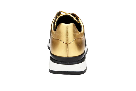 Belvedere Blake - Black & Gold Genuine Ostrich Luxury Shoe