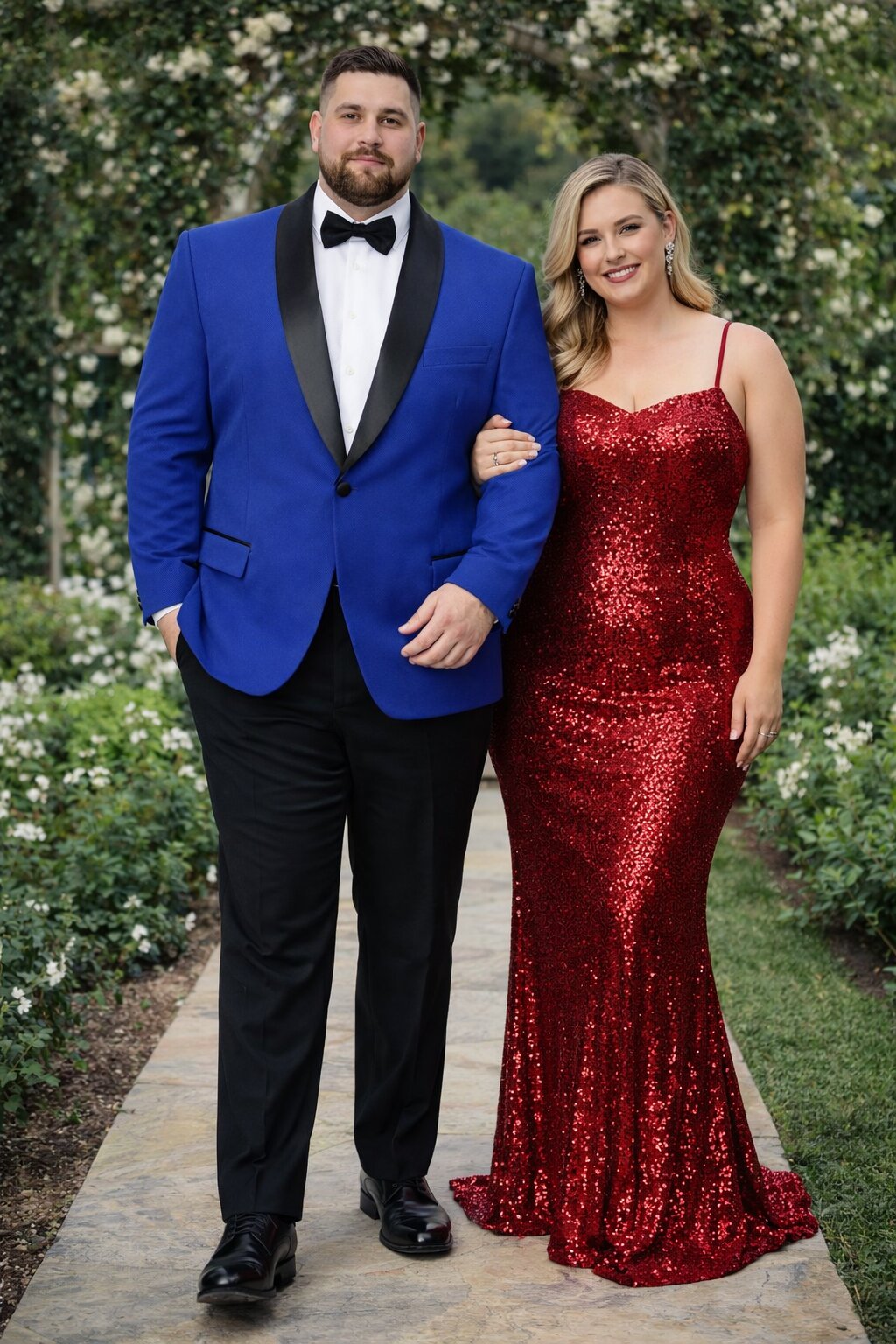 Mens Big and Tall Blazer - Blue Plus Size Tuxedo Jacket - Image 8