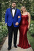 Mens Big and Tall Blazer - Blue Plus Size Tuxedo Jacket