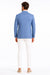Men'S Blue One Chest Pocket Beach Weddings Attire Suit