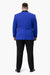 Mens Big and Tall Blazer - Blue Plus Size Tuxedo Jacket