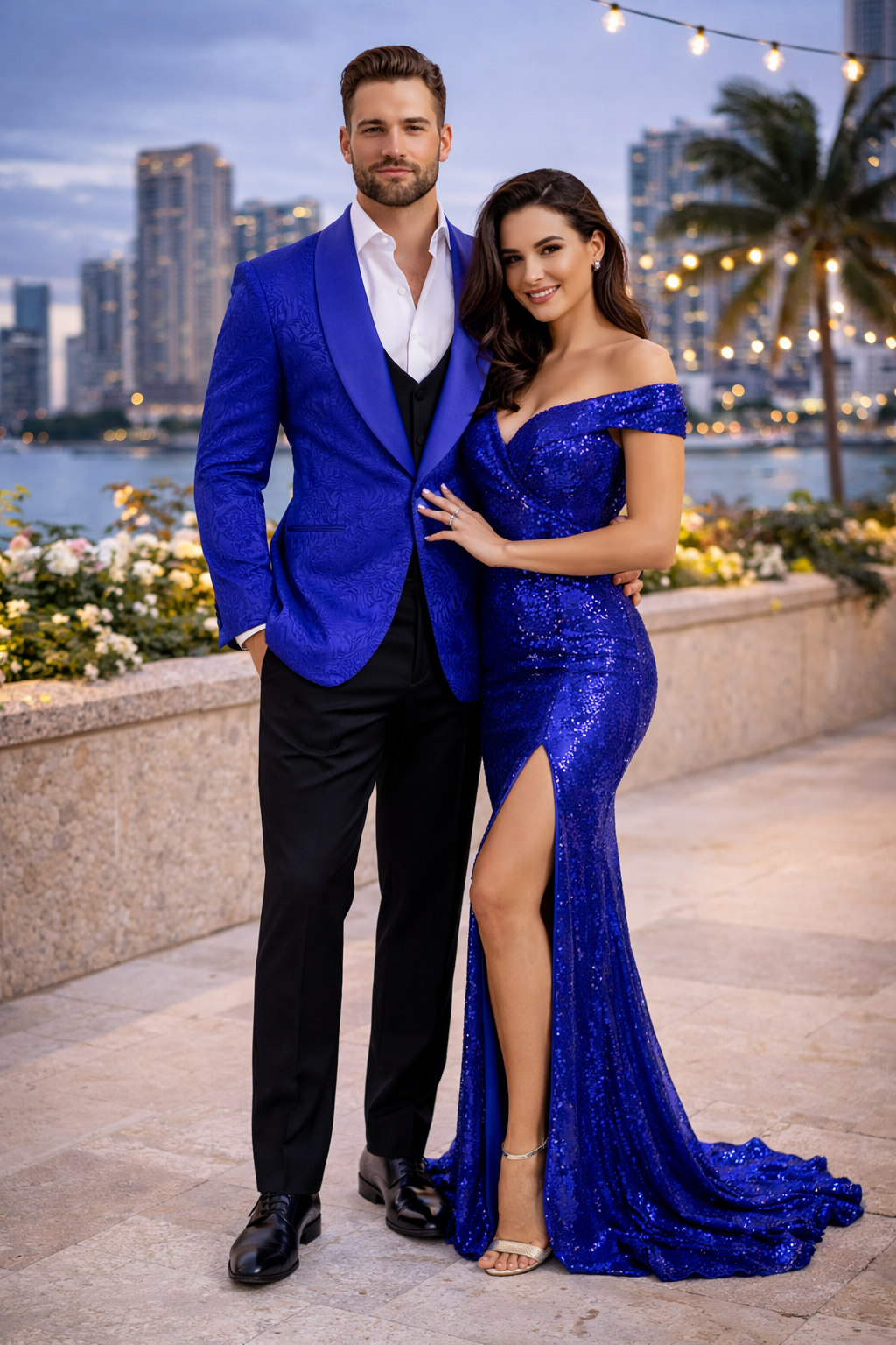 Blue Prom Suit For Men - Blue Homecoming Tuxedo  - Royal Blue - Image 6