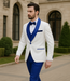 Blue Prom Suit - One Button Blue Homecoming Outfits For Guys Royal Blue Velvet Lapel
