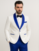 Blue Prom Suit - One Button Blue Homecoming Outfits For Guys Royal Blue Velvet Lapel
