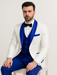 Blue Prom Suit - One Button Blue Homecoming Outfits For Guys Royal Blue Velvet Lapel