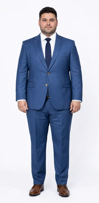Blue Slim Fit Men’s Suit by Rossiman Rossi – Skinny Style with 1-Button Jacket - Image 8
