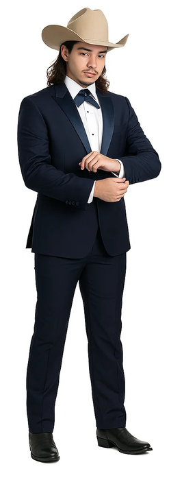 Blue Tuxedos - One Button Suit