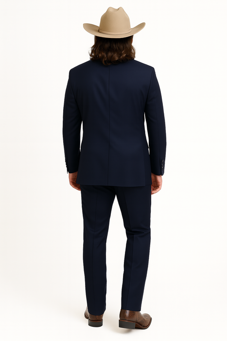 Blue Tuxedos - One Button Suit