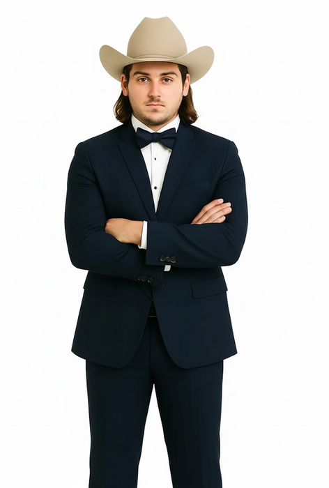 Blue Tuxedos - One Button Suit