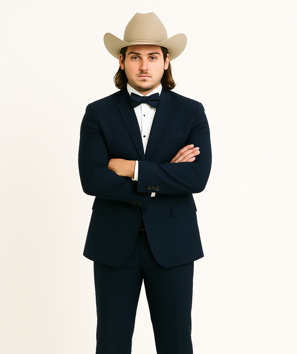 Blue Tuxedos - One Button Suit