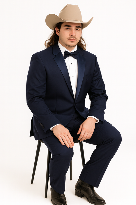 Blue Tuxedos - One Button Suit