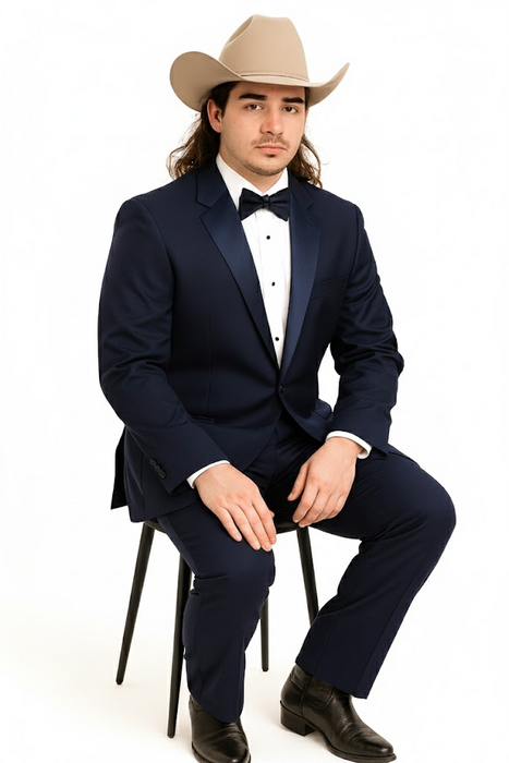 Blue Tuxedos - One Button Suit