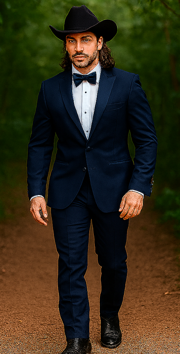 Blue Tuxedos - One Button Suit