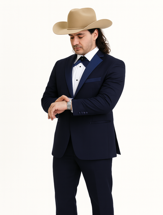 Blue Tuxedos - One Button Suit