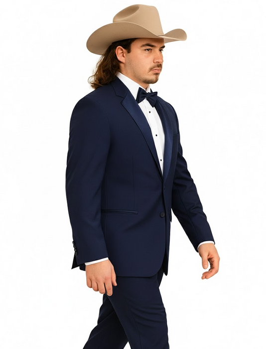 Blue Tuxedos - One Button Suit