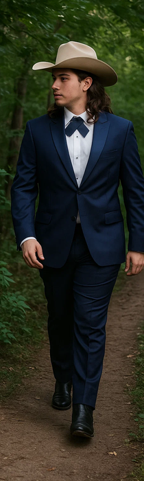Blue Tuxedos - One Button Suit