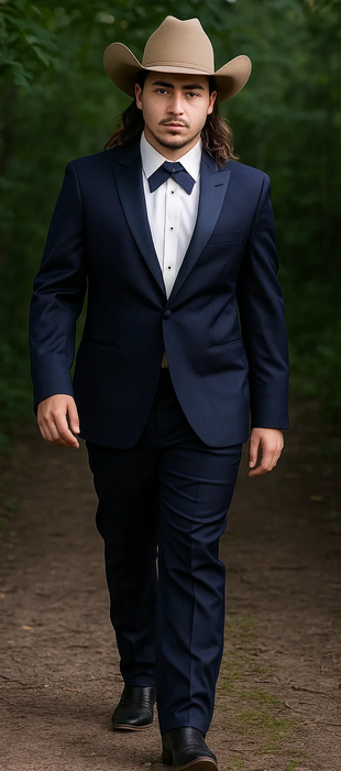 Blue Tuxedos - One Button Suit