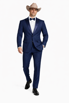Blue Tuxedos - One Button Suit