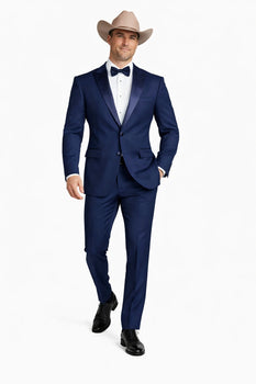 Blue Tuxedos - One Button Suit
