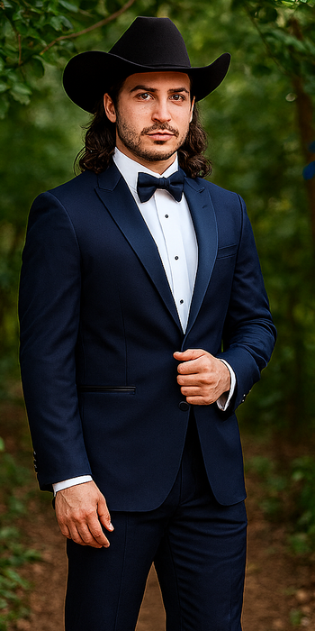 Blue Tuxedos - One Button Suit