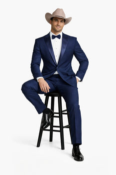 Blue Tuxedos - One Button Suit