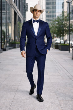 Blue Tuxedos - One Button Suit