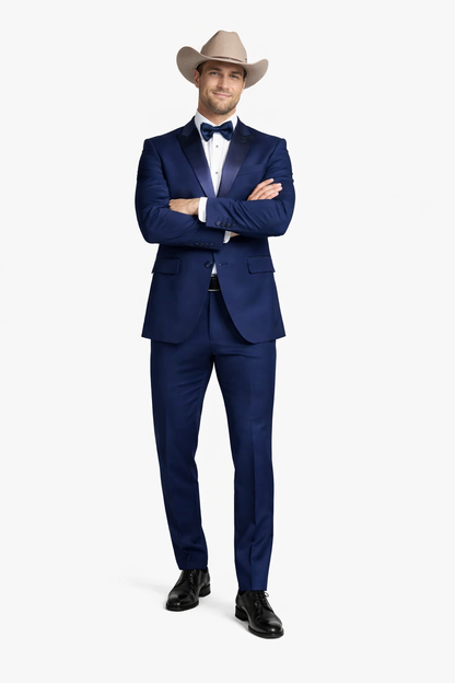 Blue Tuxedos - One Button Suit
